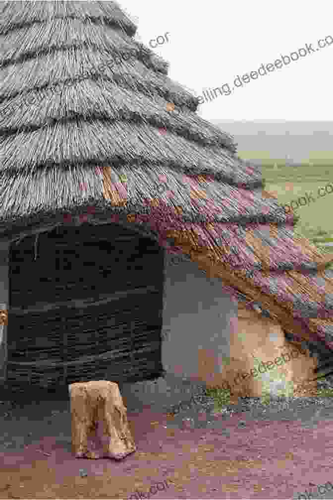 A Neolithic Settlement Featuring Thatched Huts, Fenced Enclosures, And Fields With Domesticated Animals. Ancient Ireland: Life Before The Celts