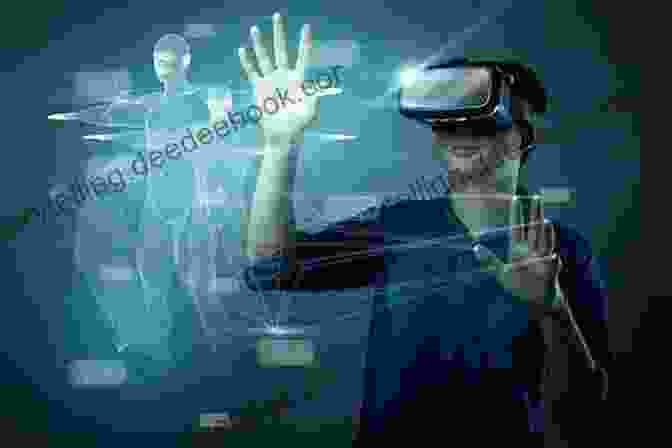 A Person Using An Augmented Reality Device, Interacting With Virtual Objects Superimposed On The Real World, Blurring The Lines Between Physical And Digital Realms. Trapped In The Game (Part 1)