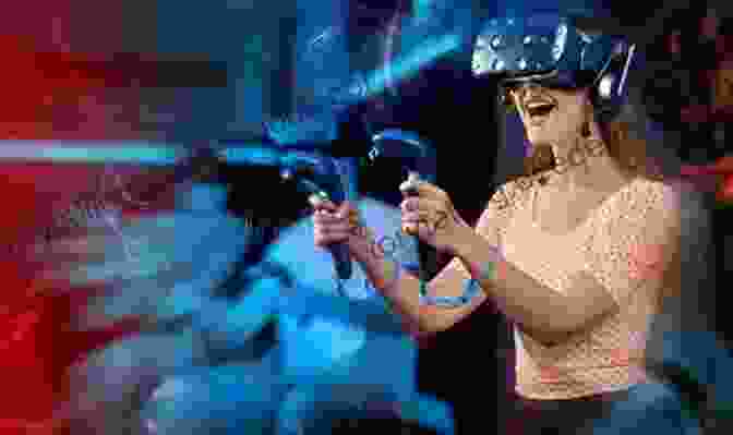 A Woman Wearing A VR Headset, Immersed In A Virtual Environment, Her Facial Expressions Mirroring The Emotions And Reactions Of Her Virtual Avatar. Trapped In The Game (Part 1)