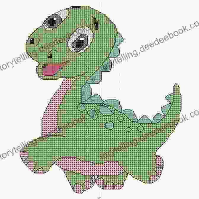 Cross Stitch Pattern With A Dinosaur Wearing Sunglasses And The Words Improper Cross Stitch: 35+ Properly Naughty Patterns