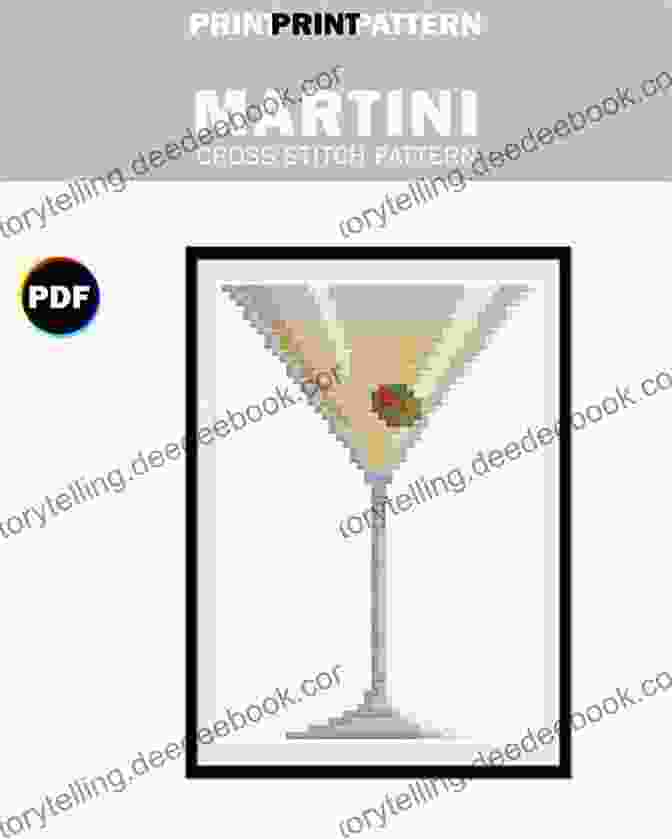 Cross Stitch Pattern With A Martini Glass And The Words Improper Cross Stitch: 35+ Properly Naughty Patterns