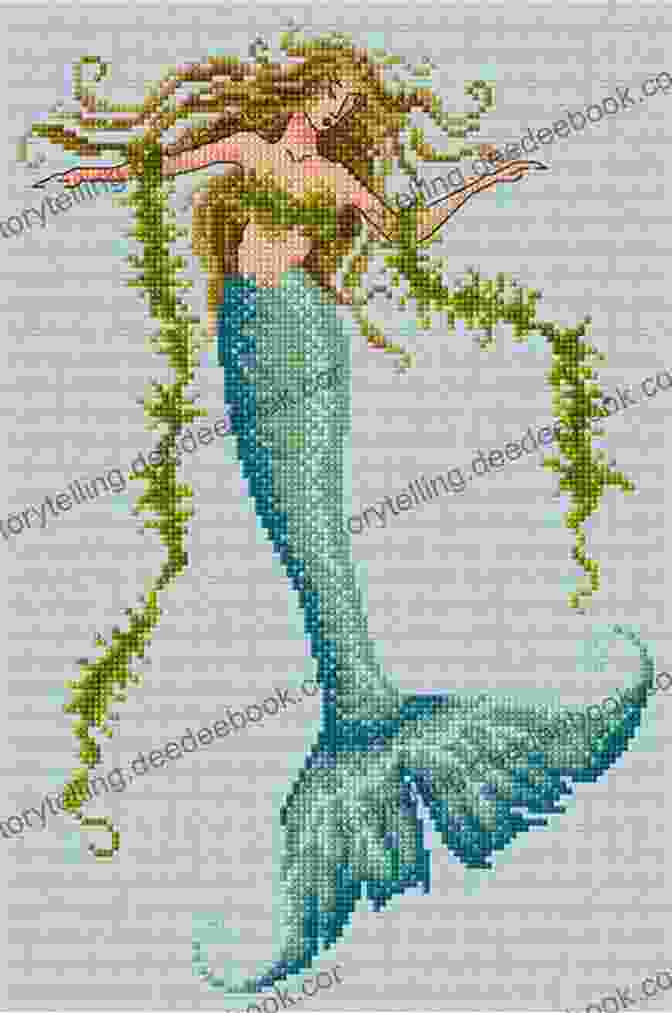 Cross Stitch Pattern With A Mermaid Flipping The Bird And The Words Improper Cross Stitch: 35+ Properly Naughty Patterns