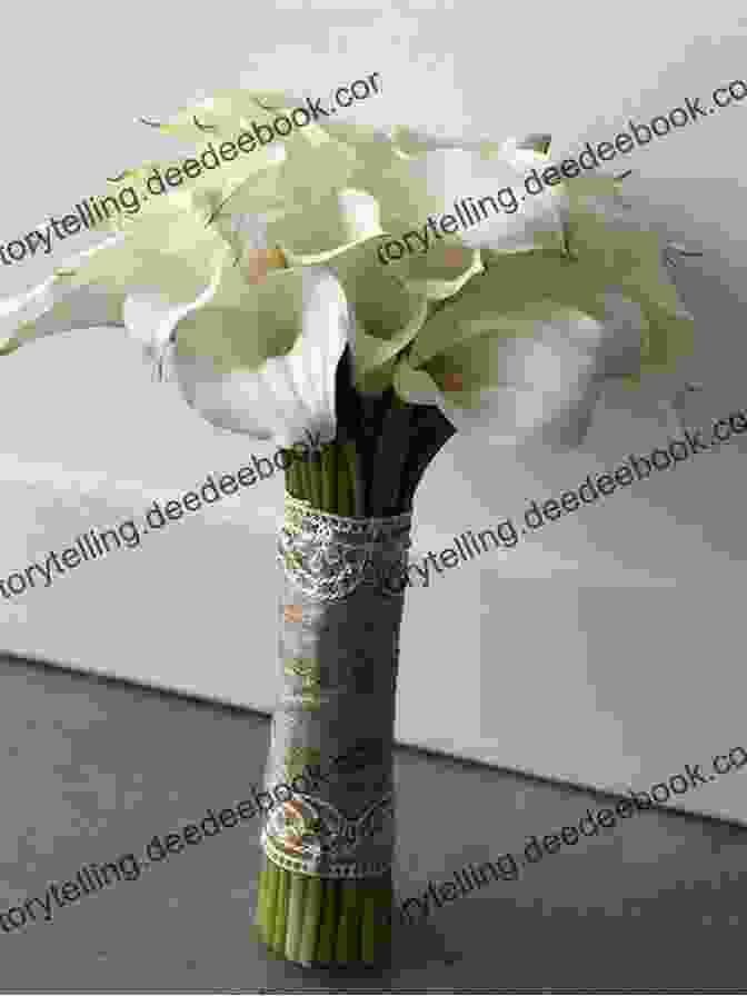 Dimensional Hand Stitched Calla Lily Bouquet With Elegant White Petals And Vibrant Yellow Stamens Lovely Little Embroideries: 19 Dimensional Flower Bouquet Designs For Hand Stitching