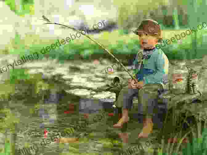 Photo Of A Young Boy Fishing In A Pond Living Off The Land At Granny S