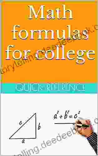 Math Formulas For College: Math Rules : Quick Math Reference